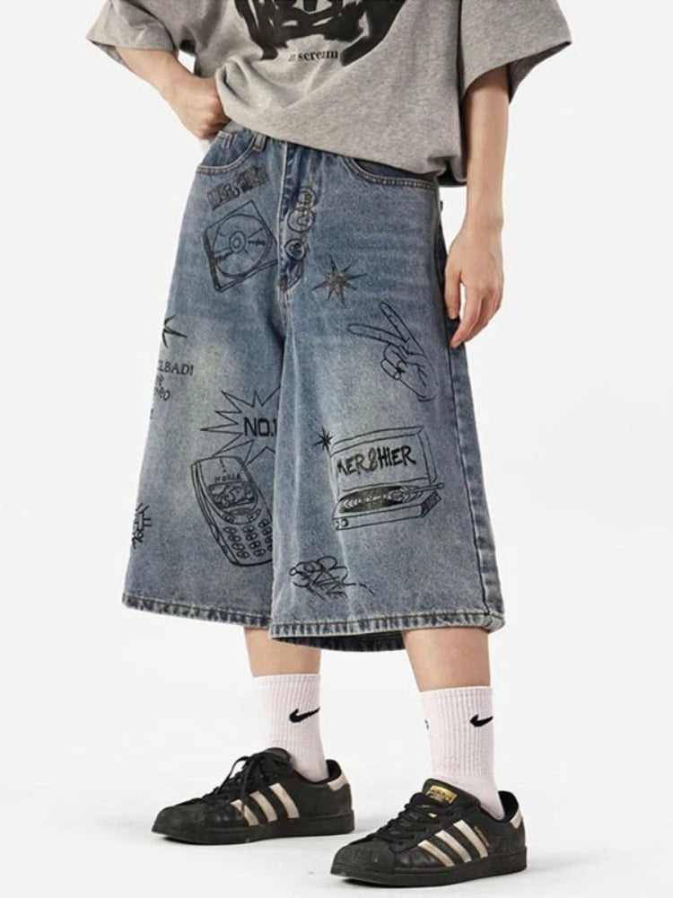 Y2K High-Waist Baggy Shorts