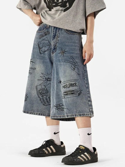 Y2K High-Waist Baggy Shorts