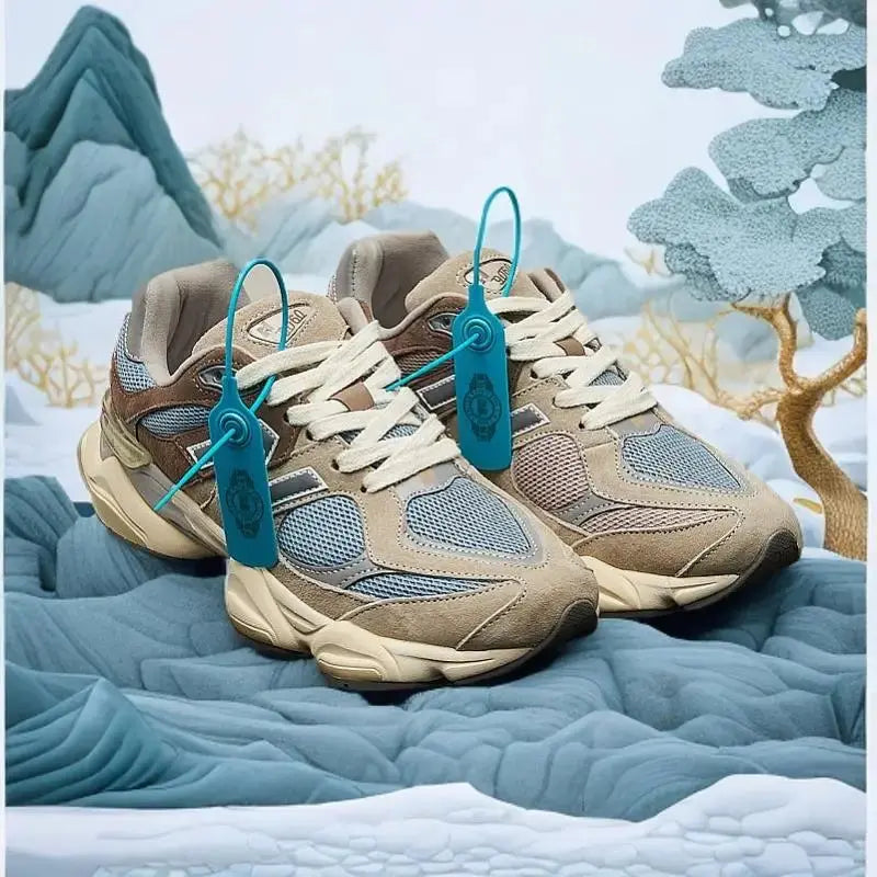 9060 New Unisex Small Elephant Hoof Shoes - Autumn & Winter, Versatile Retro Dad Style, Non-Slip Running Sneakers versatile - Chicchar Fashion