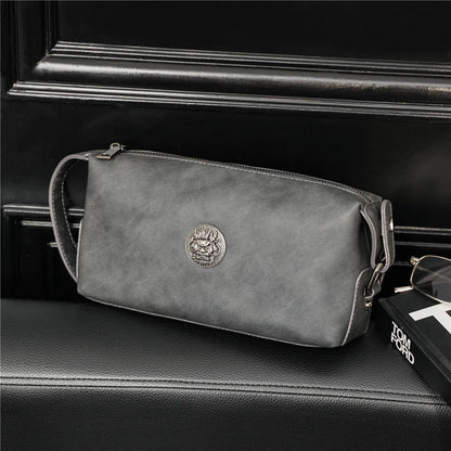 Fashion Business Men's Clutch Handbags Luxury Leather Clutches Men Wrist Bag Knucklebox Cluth For Men Hand Bag Male Wallet Purse - Chicchar Fashion