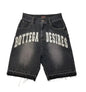 Skateboard Denim Wide Shorts