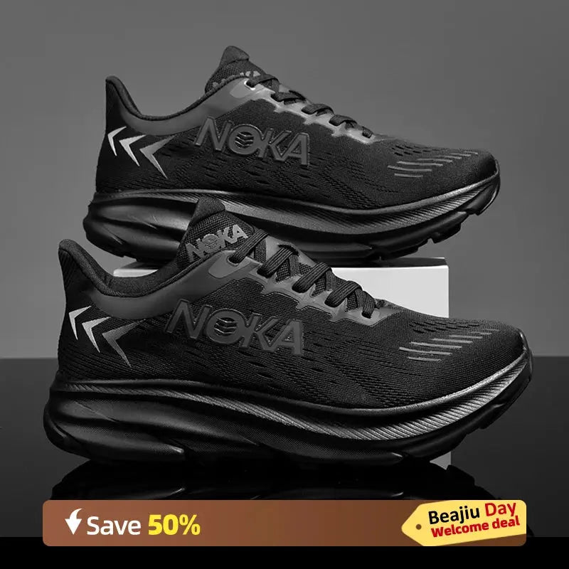 Marathon Carbon Plate Air Cushion Men Sports Running Shoes Breathable Lightweight Women's Comfortable Athletic Nonskid Sneakers - Chicchar Fashion