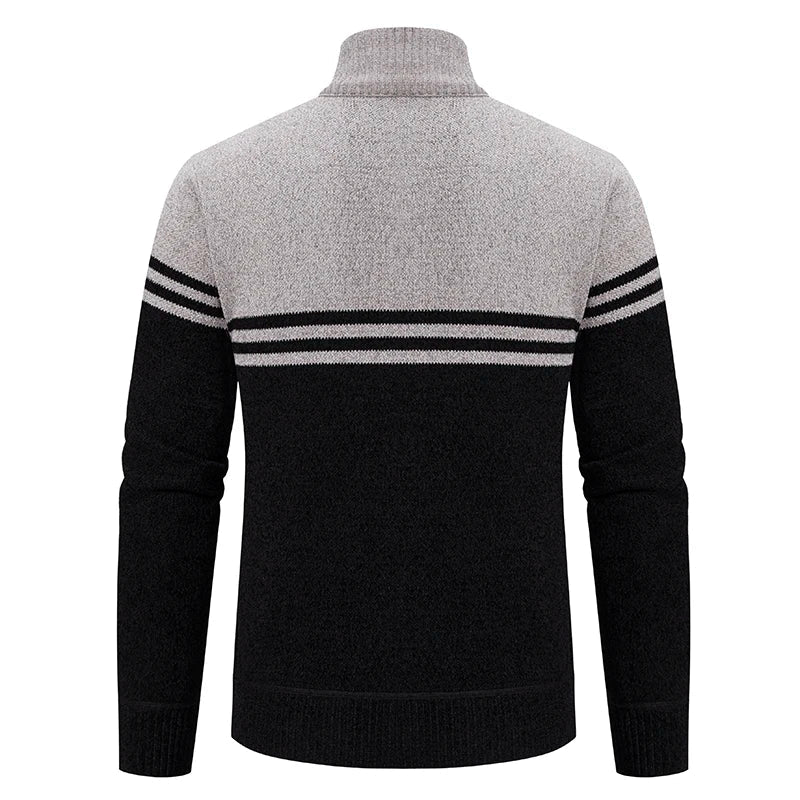 Men's Fleece Zip Stand Collar Chicchar Fashion