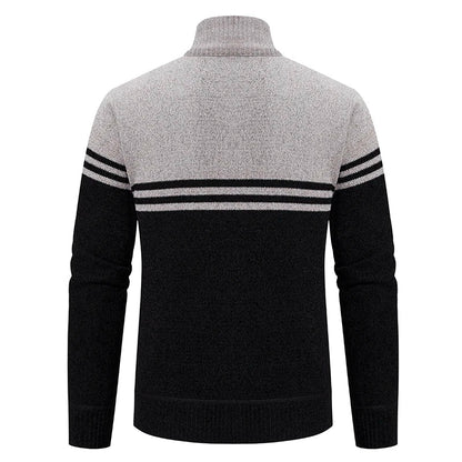 Men's Fleece Zip Stand Collar Chicchar Fashion