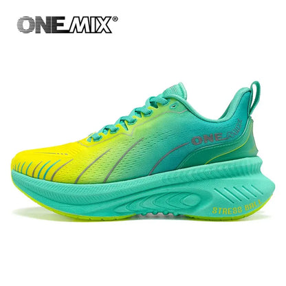 ONEMIX White Road Running Shoes for Men Air Cushion Outdoor Sport Shoes Male Trainers Summer Jogging Shoes Women Footwear - Chicchar Fashion