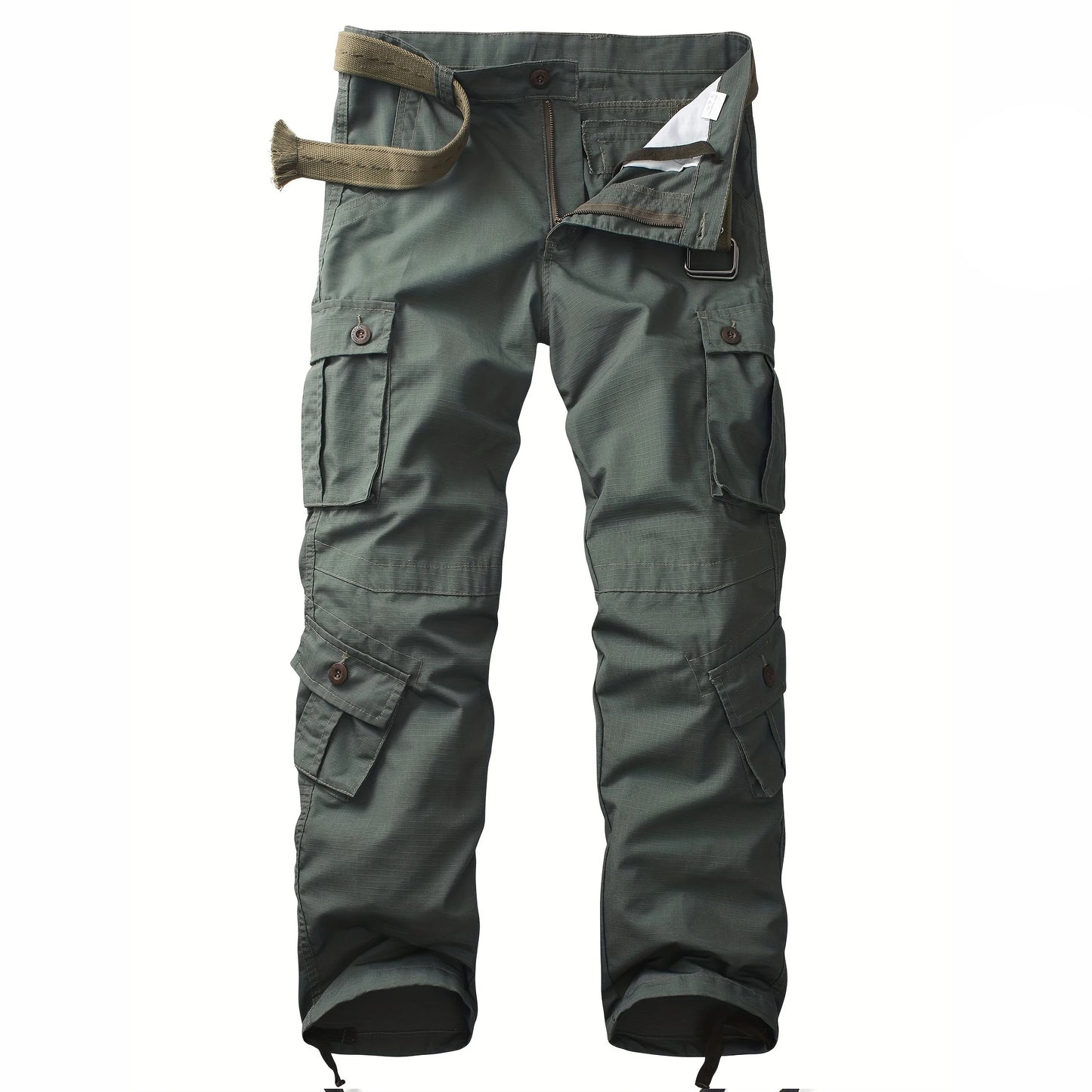 Camo Cargo Straight Leg Pants