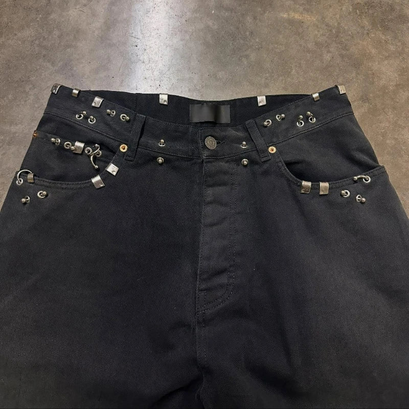 Y2K Pierced Baggy Denim
