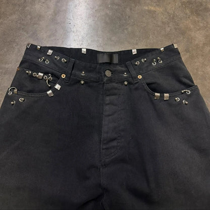 Y2K Pierced Baggy Denim