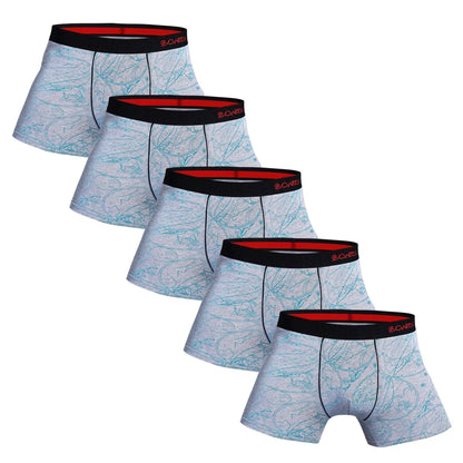 5-Pack Cotton Spandex Boxers Chicchar Fashion