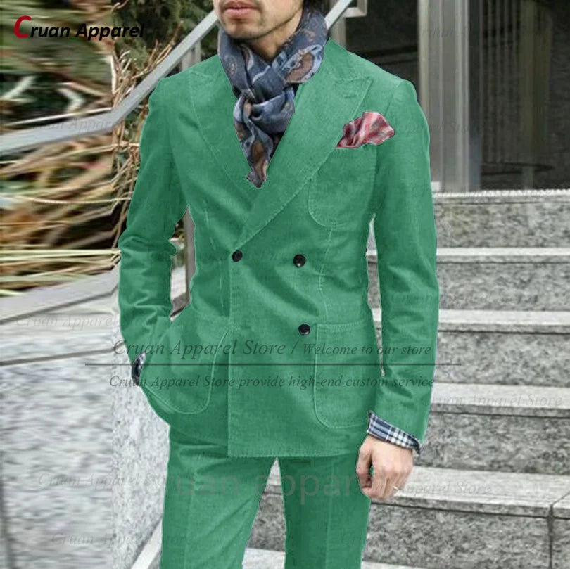 Slim Denim Suit Jacket Set