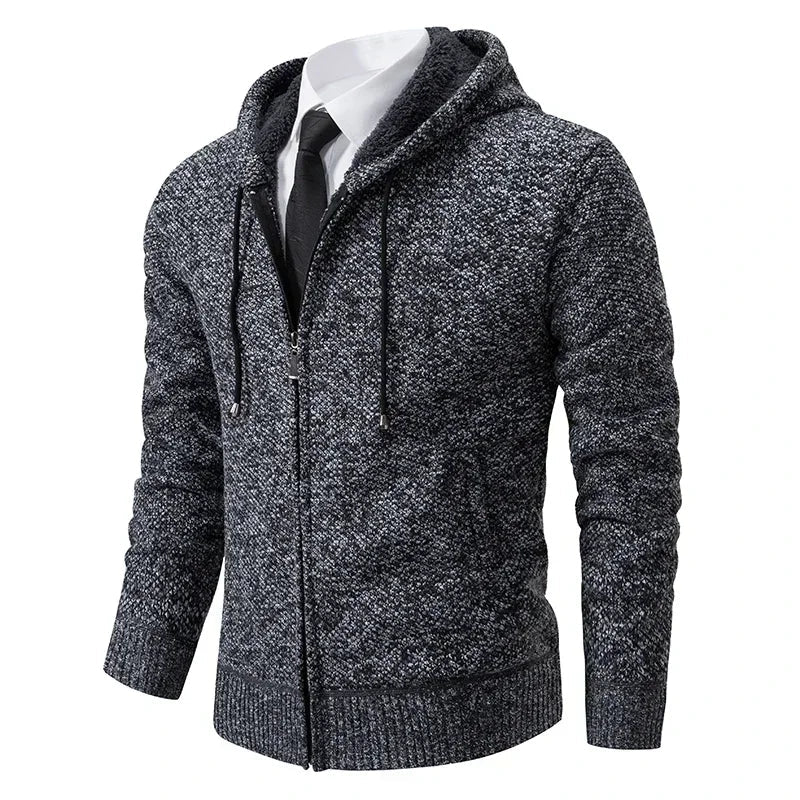 Stand Collar Fleece Cardigan Chicchar Fashion
