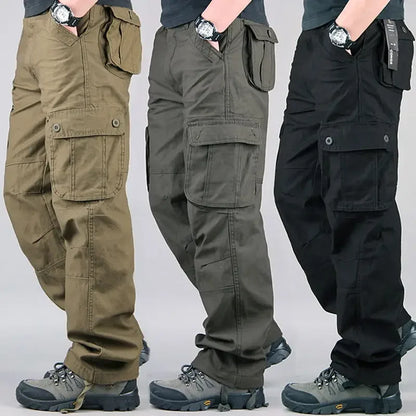 TrailGuard Men’s Tactical Cotton Cargo Hiking Pants