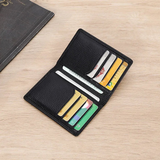 LuxeGuard: Men's Custom RFID Leather Wallet