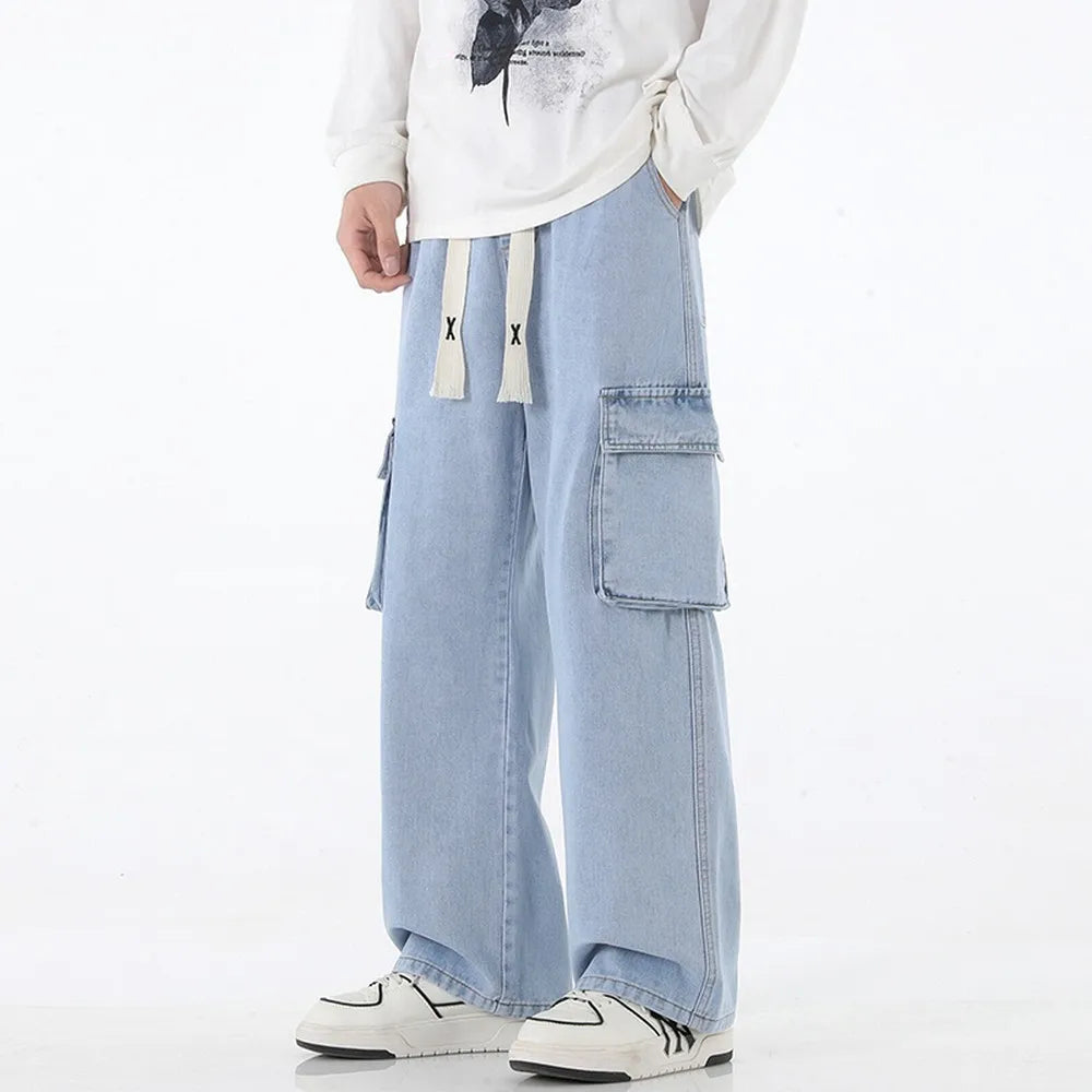 Y2K Baggy Denim Cargo Jeans