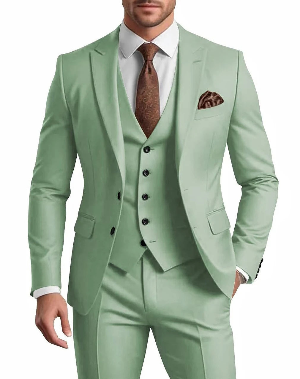 Polyester Twill 3-Piece Tuxedo