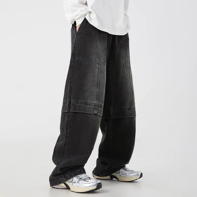 Baggy Denim Wide-Leg Jeans