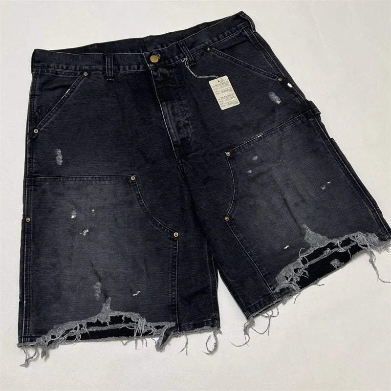 RetroSaint Unisex Denim Shorts