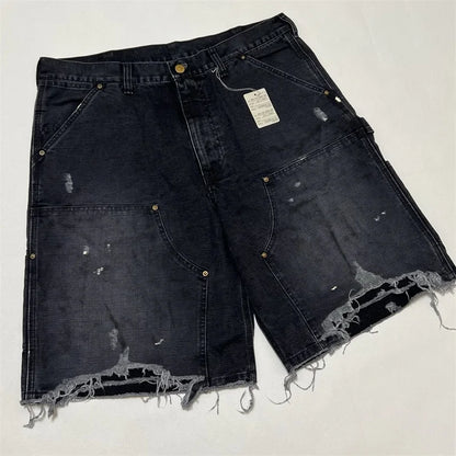 RetroSaint Unisex Denim Shorts