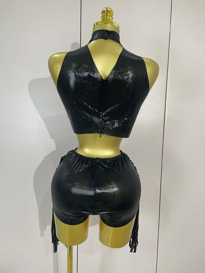 Rhinestone Mesh Club Set