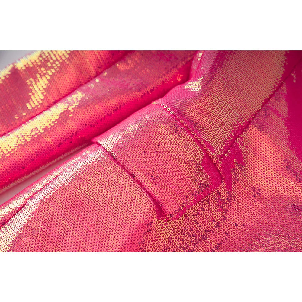 Fuchsia Sequin Blazer 2PC