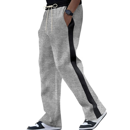 Dual-Season Men's Contrast Sports Pants