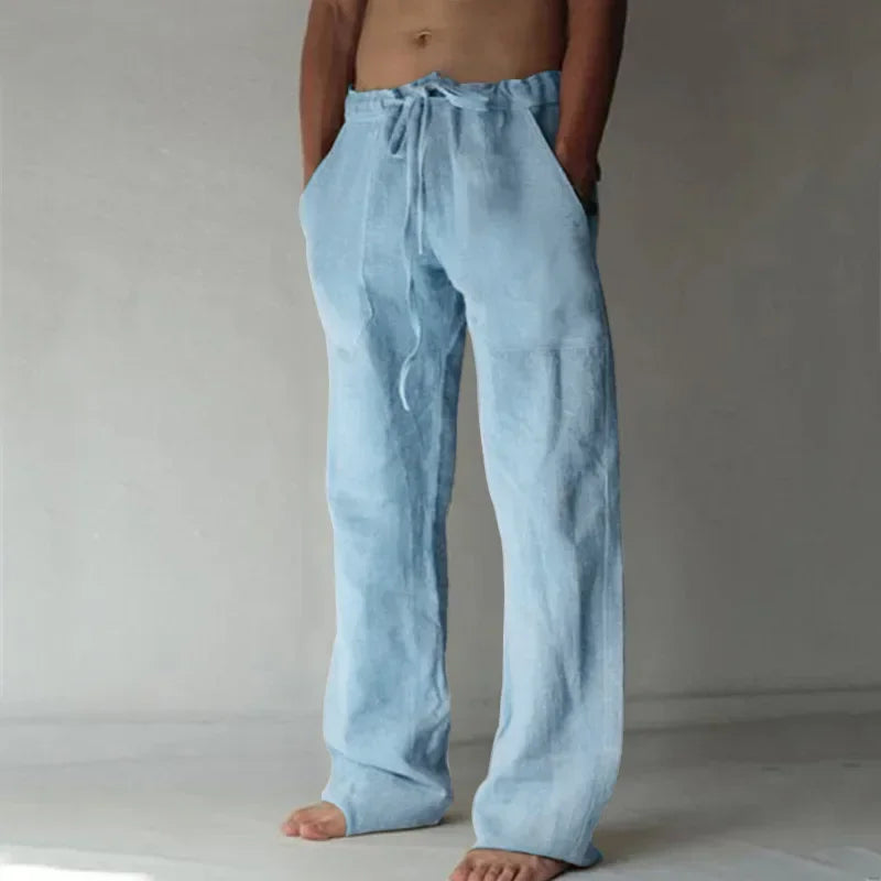 Cotton Linen Baggy Pants