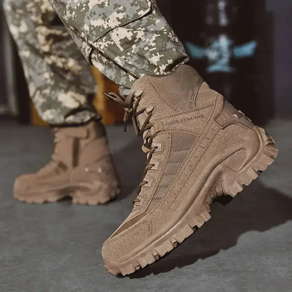 CHRLCK Waterproof Hiking Shoes Men Non-slip Hiking Shoes Tactical Boots Lightweight Breathable Hunting Bkking Work Casuual Boots - Chicchar Fashion