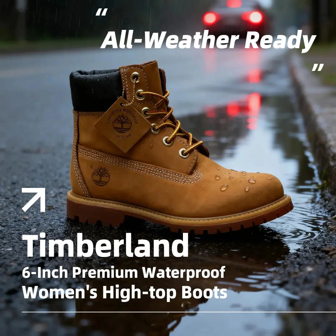 Timberland Women's Indestructible Outdoor Classic Yellow Boots Waterproof and Wear-Resistant High-Top Casual Martin Boots 10361713 - Chicchar Fashion