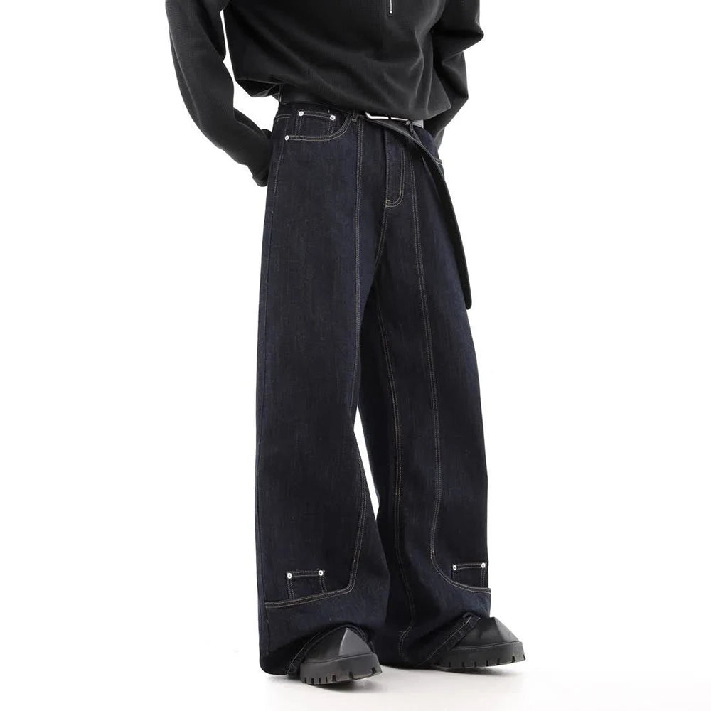 Men's Cotton Wide-Leg Jeans