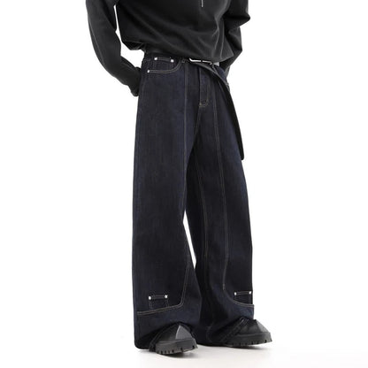 Men's Cotton Wide-Leg Jeans