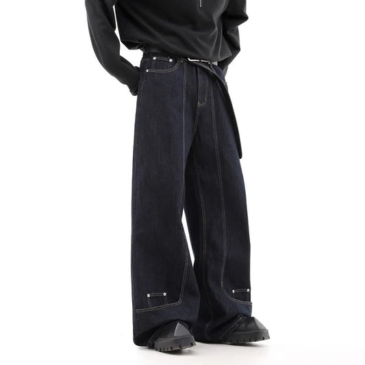 Men's Cotton Wide-Leg Jeans