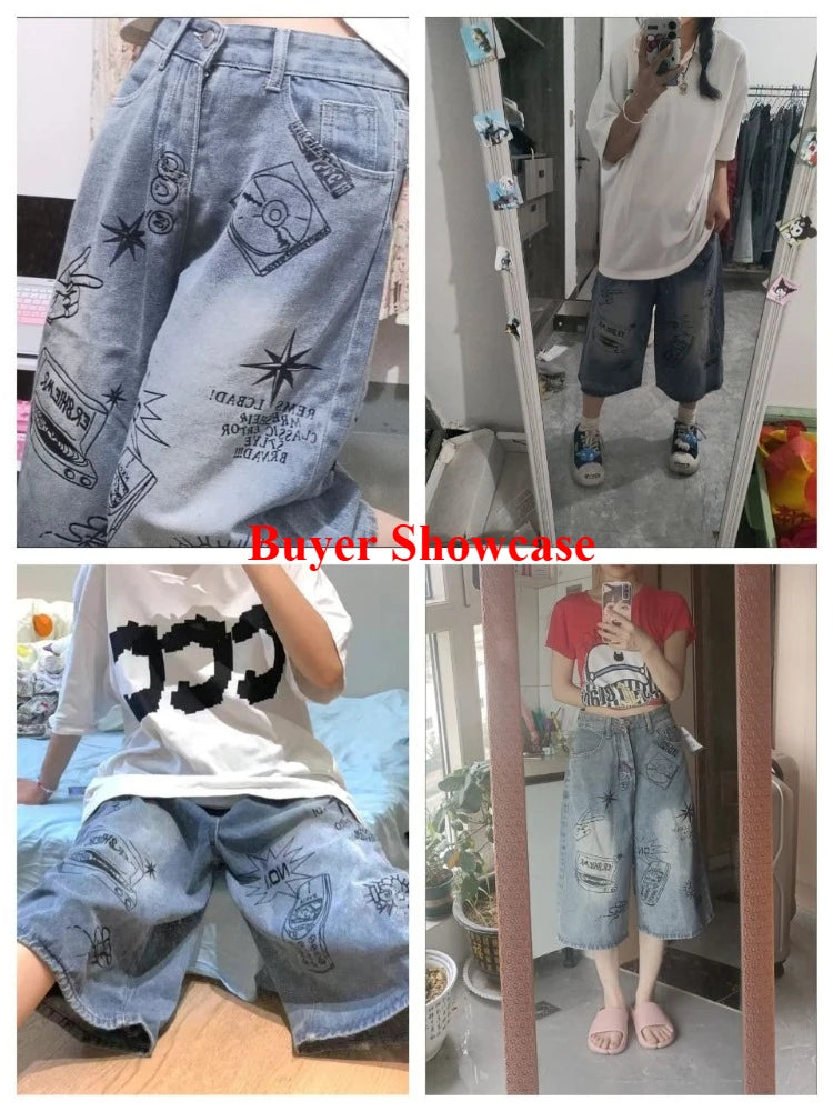 Y2K High-Waist Baggy Shorts