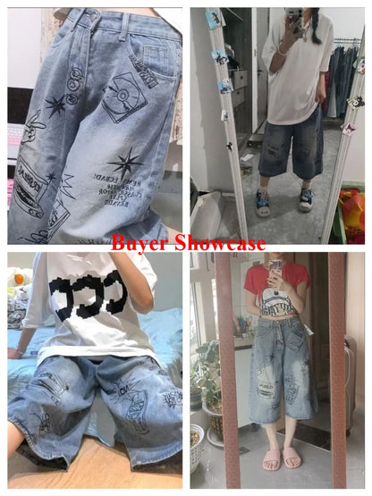 Y2K High-Waist Baggy Shorts