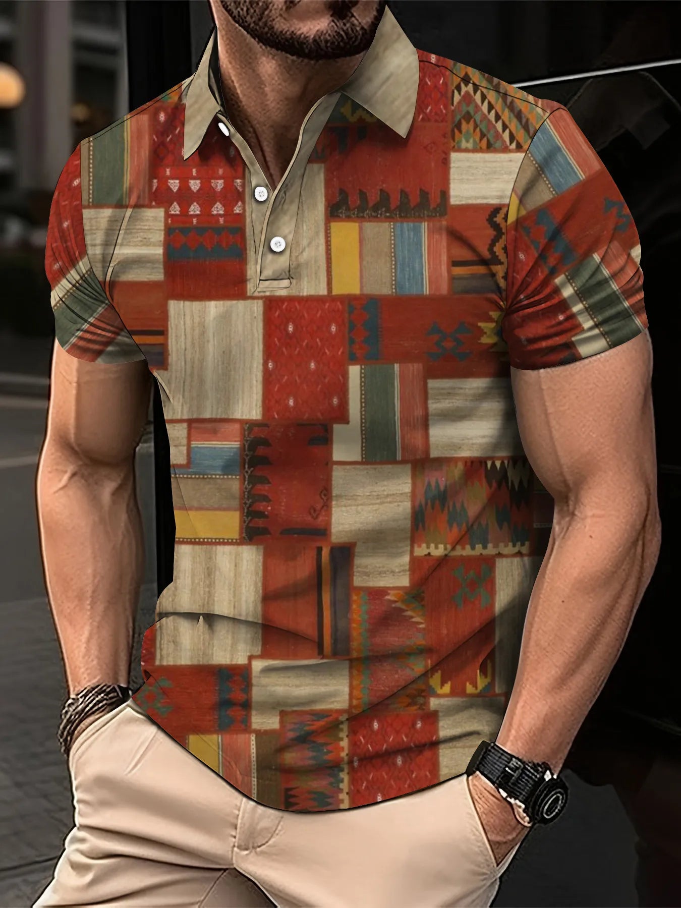 Polyester Slim Fit Polo Shirt