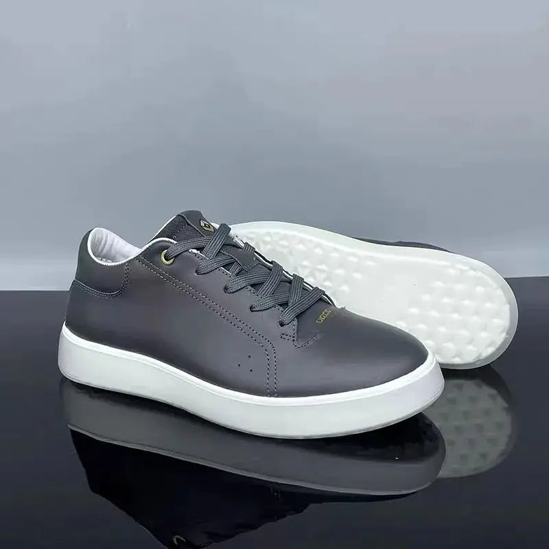Men Leather Casual Shoes New Fashionable Genuine Leather Casual Sports Shoes Breathable and Comfortable for Men - Chicchar Fashion