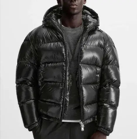 Cozy Black Hooded Jacket - Chicchar Fashion