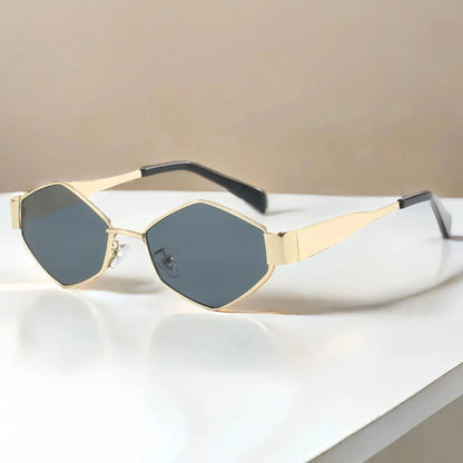 Trendy Hexagon Sunglasses - Chicchar Fashion