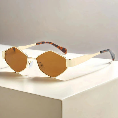 Trendy Hexagon Sunglasses - Chicchar Fashion