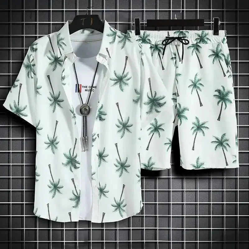 Men's Quick Dry Hawaiian Set - Chicchar Fashion