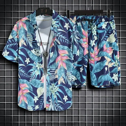 Men's Quick Dry Hawaiian Set - Chicchar Fashion