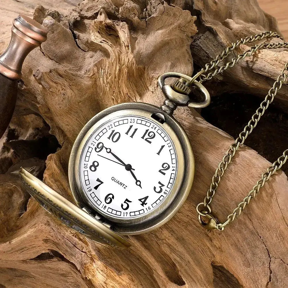Vintage Steampunk Quartz Pocket Watch - Chicchar Fashion