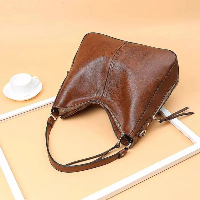Vintage Leather Hobo Bag - Chicchar Fashion