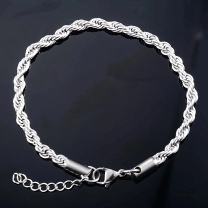 Stainless Steel Rope Chain Bracelet - Chicchar Fashion