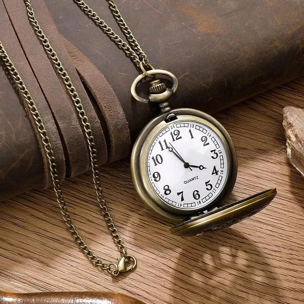 Vintage Steampunk Quartz Pocket Watch - Chicchar Fashion