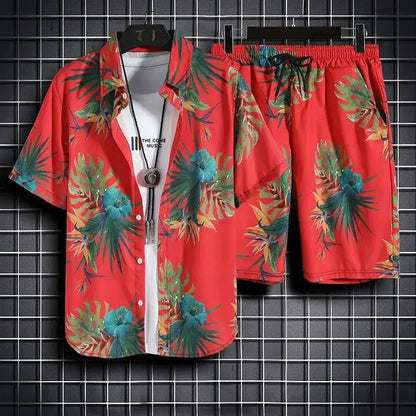 Men's Quick Dry Hawaiian Set - Chicchar Fashion
