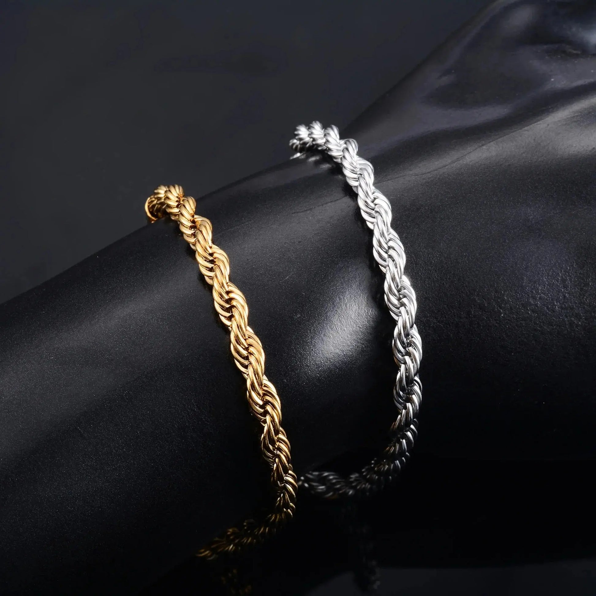Stainless Steel Rope Chain Bracelet - Chicchar Fashion