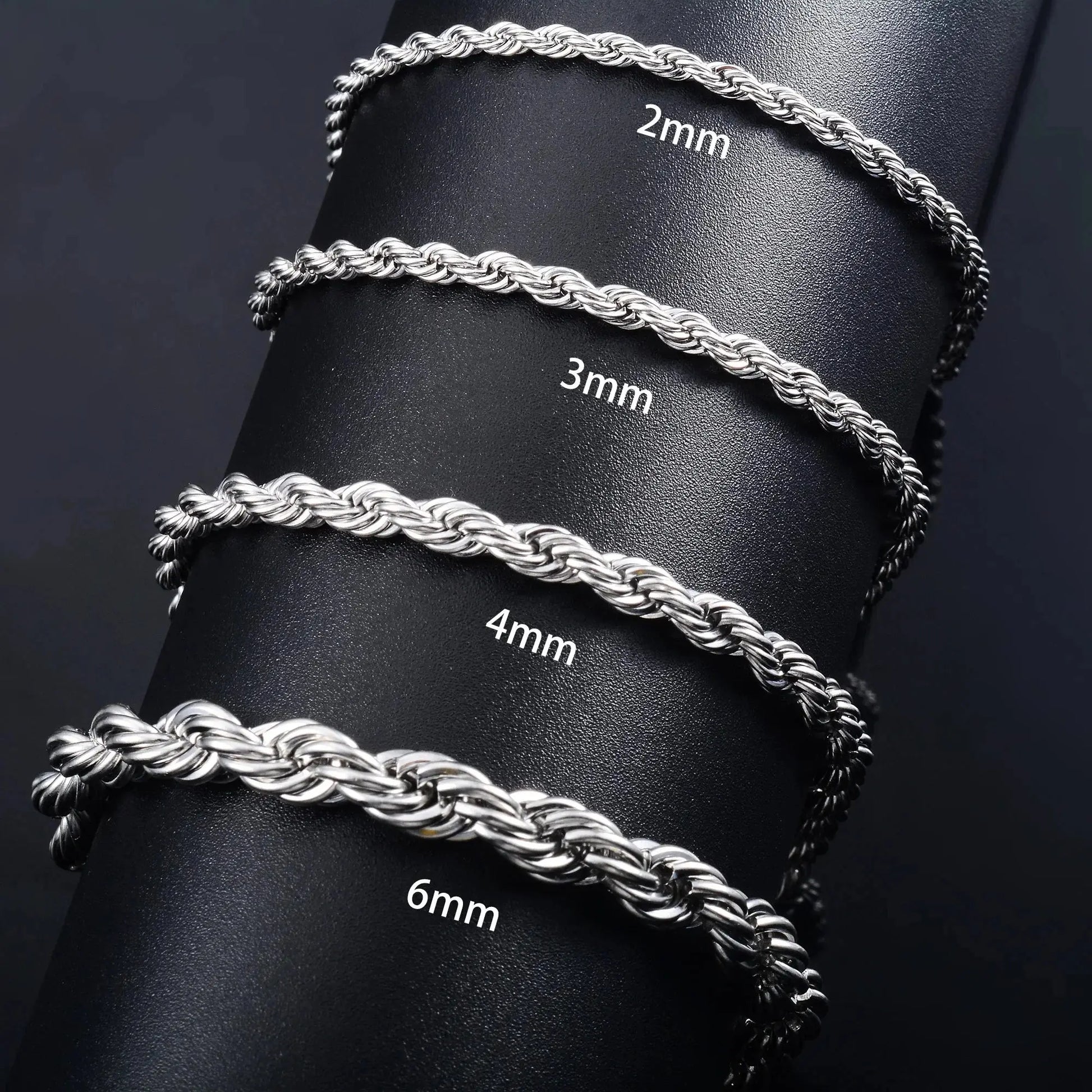 Stainless Steel Rope Chain Bracelet - Chicchar Fashion