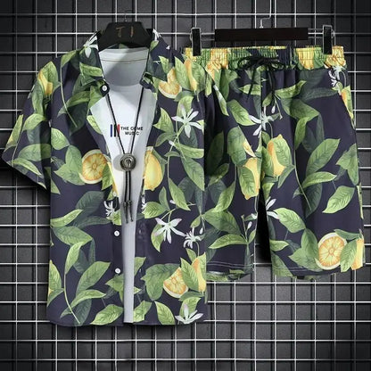 Men's Quick Dry Hawaiian Set - Chicchar Fashion