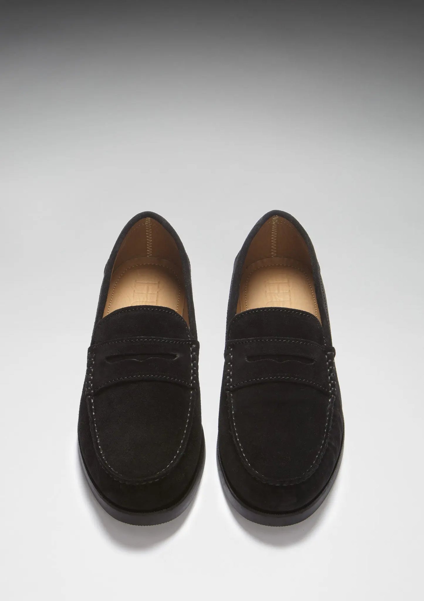 Boat Loafers, black suede - Chicchar Fashion
