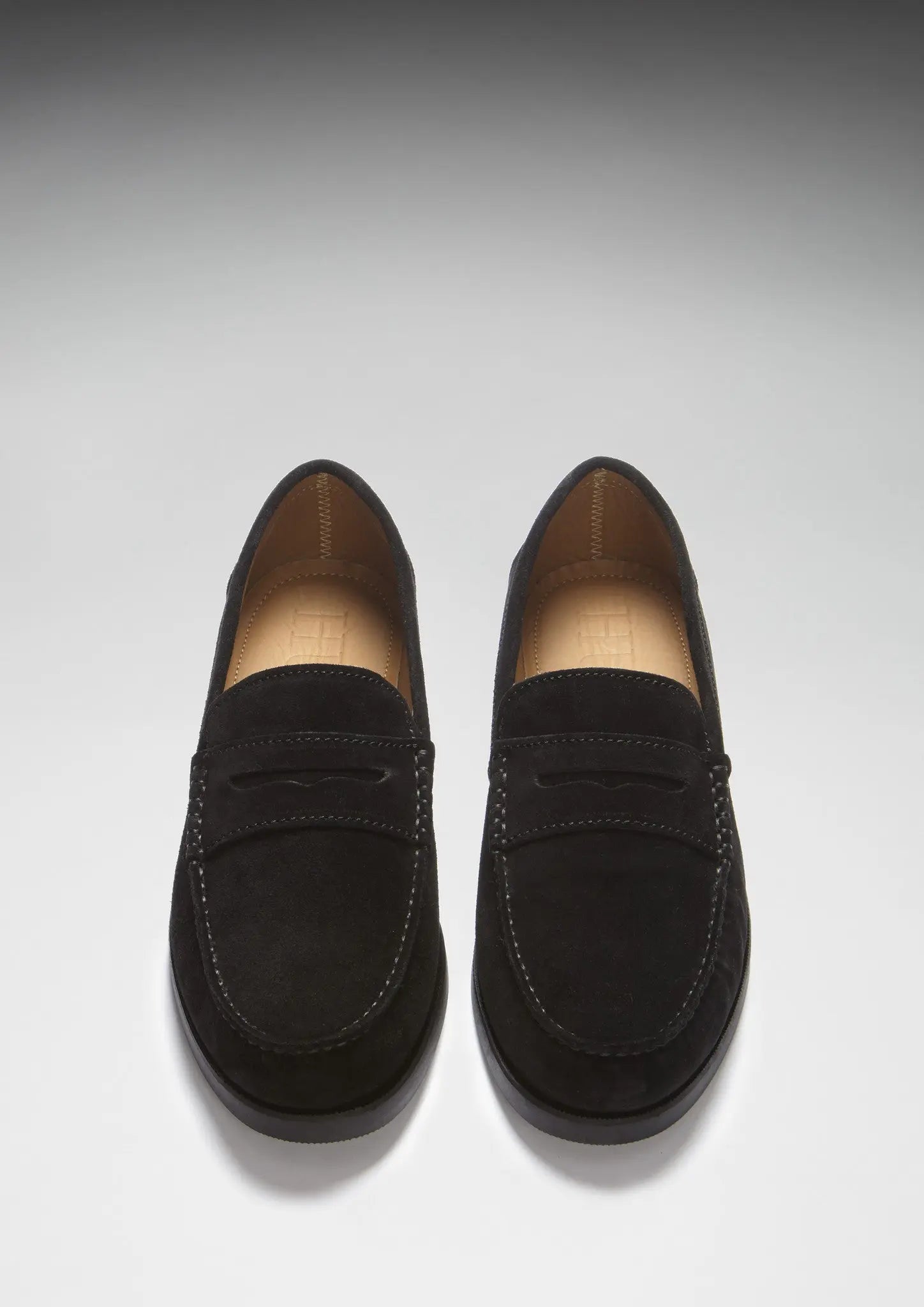 Boat Loafers, black suede - Chicchar Fashion